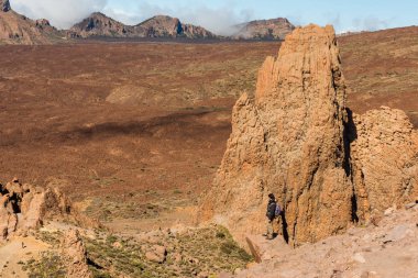 lav manzara Teide yanardağı Tenerife Kanarya