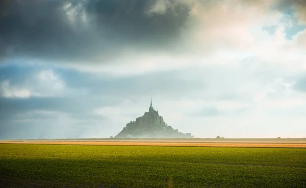 Mont Saint Michel tidal island Royalty Free Stock Images