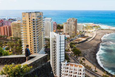 Aerial view to Puerto de la Cruz, Tenerife