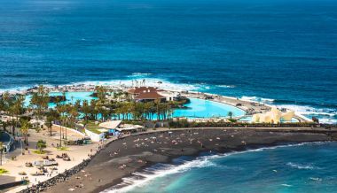 Aerial view to Puerto de la Cruz, Tenerife