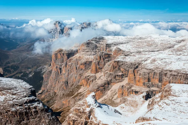 Гори Селла Ронда Доломіти Італія — стокове фото