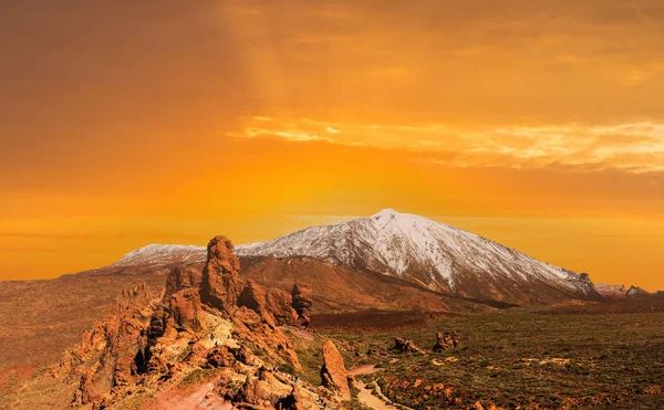 Vulkanische landschap, Teide, Tenerife — Stockfoto