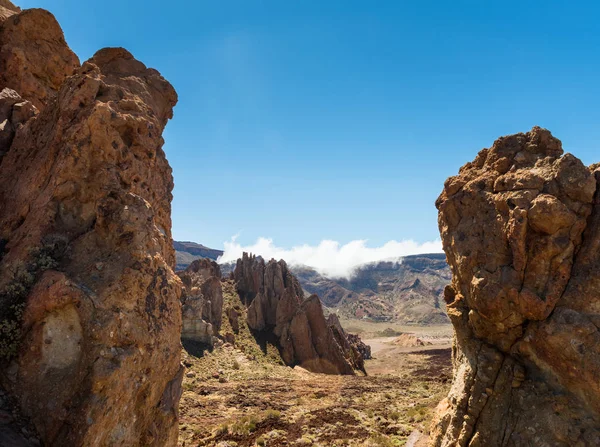 lav manzara Teide yanardağı Tenerife Kanarya