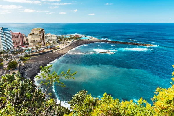 Aerial view to Puerto de la Cruz, Tenerife — Zdjęcie stockowe