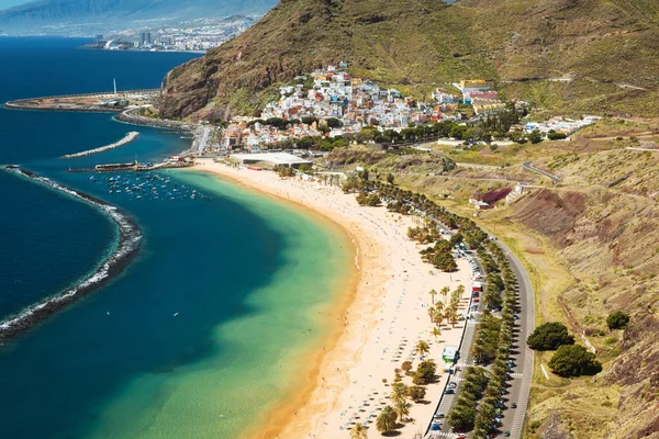 Vista incrível da praia las Teresitas Tenerife — Fotografia de Stock