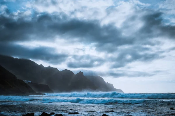 Sunset over ocean Tenerife — Stock Photo, Image