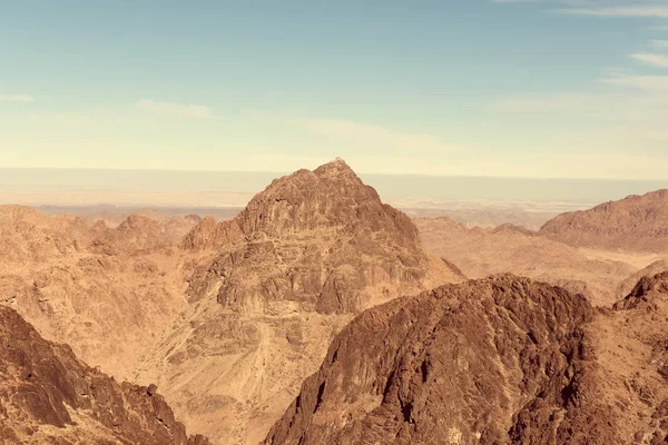 Gold trockene Wüstenlandschaft Sinai, Ägypten — Stockfoto