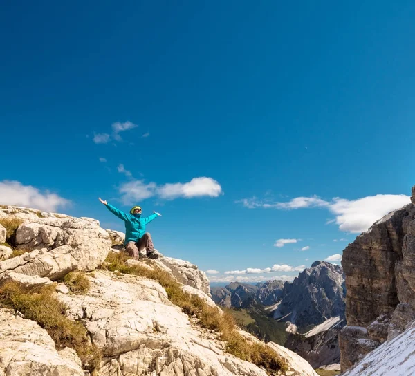 Framgångsrik kvinna Begreppsmässig motivation, inspiration — Stockfoto