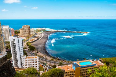 Aerial view to Puerto de la Cruz, Tenerife