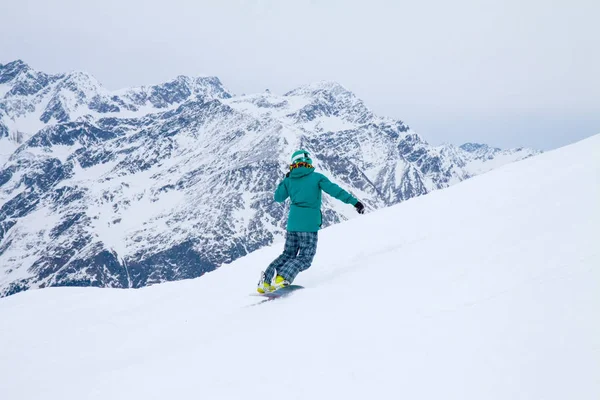 Snowboarder, Solden, Autriche, sports d'hiver extrêmes — Photo