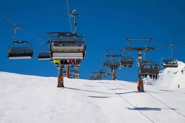 Slope on the skiing resort — Stock Photo, Image