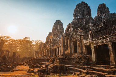 heykel Bayon Tapınağı Angkor Thom, Cambodia.