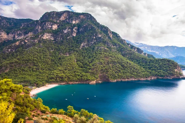 Coastline at Mediterranean sea near Fethiye Kabak Turkey — Stock Photo, Image