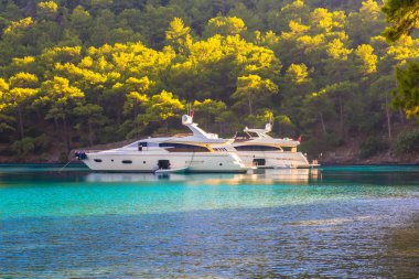 Akdeniz Marmaris, Türkiye'de yelken tekne
