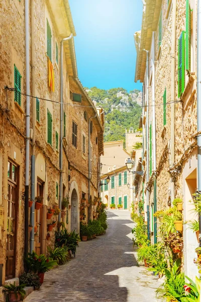 Valldemossa, célèbre village méditerranéen de Majorque île de Majorque, Espagne — Photo