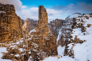 Sella Ronda Dağları İtalya 'yı Dolomite etti