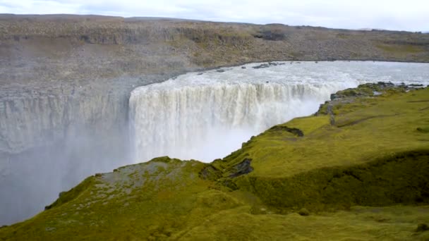 Iceland Waterfall Dettifoss — стокове відео