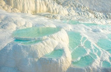 Pamukkale, mavi suyla doğal havuz, Türkiye