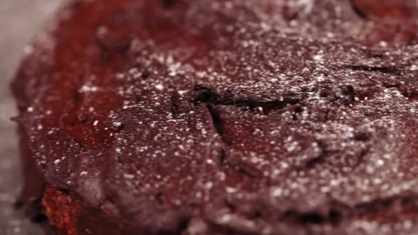 Tort de dovleac cu ciocolată — Videoclip de stoc