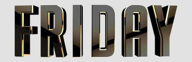 Cuma hafta içi parlak metin