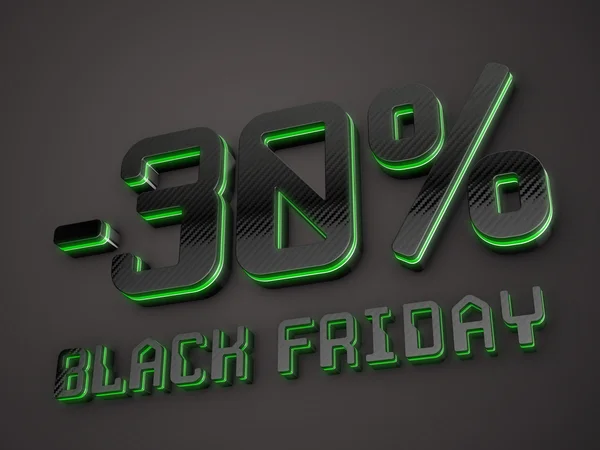 30 percent off Black Friday discount — Stockfoto