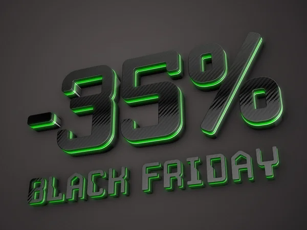 35 percent off Black Friday discount — Stockfoto