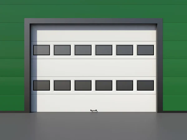 Drzwi przemysłowe z windows — Zdjęcie stockowe