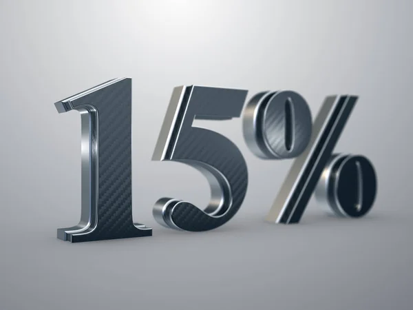 15 percent off discount sign — Stock Photo, Image