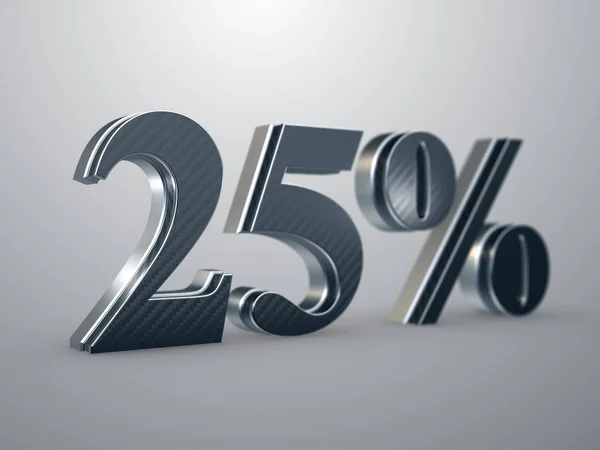 25 percent off discount sign — Stock Photo, Image