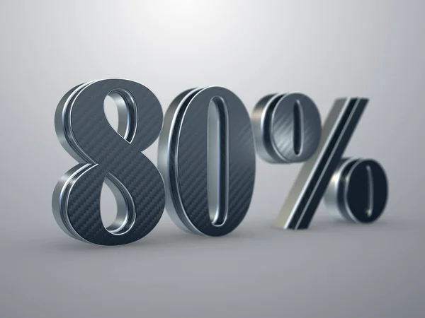 80 percent off discount sign — Stock Photo, Image