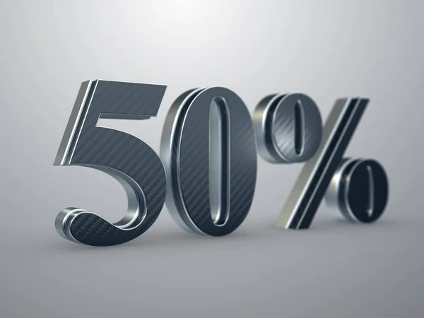 50%折扣签完 — 图库照片