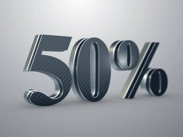 50 percent off discount sign — Stock Photo, Image