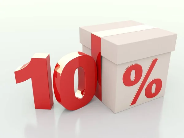 10 por cento fora — Fotografia de Stock
