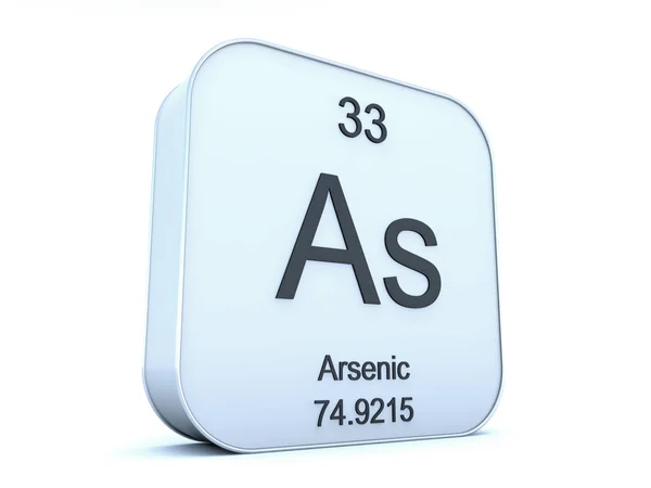 Arsenic element on white square icon — Stock Photo, Image