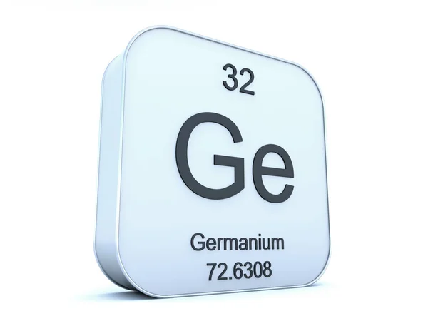 Germanium element on white square icon — Stock Photo, Image