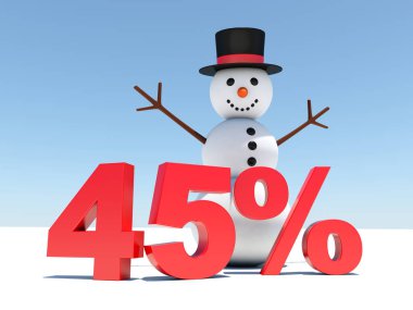 yüzde 45 indirim