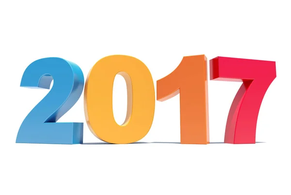 Colored 2017 background — Stock Photo, Image