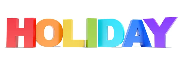 Holiday colorful text — Stock Photo, Image