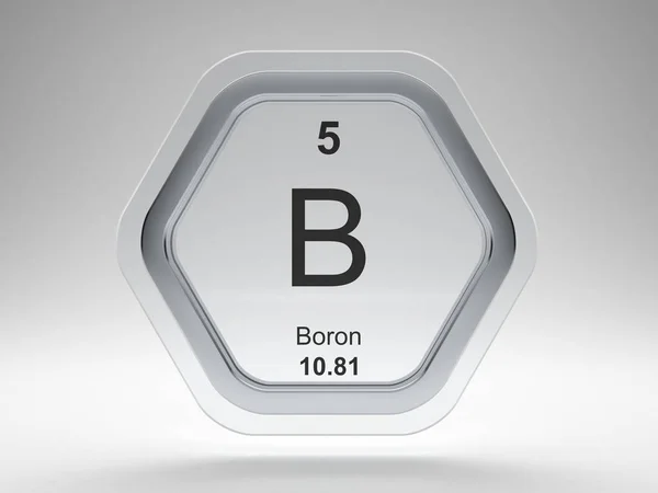 Boor element symbool — Stockfoto