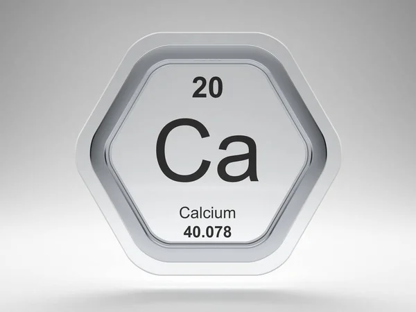 Calcium chemical element symbol — Stock Photo, Image