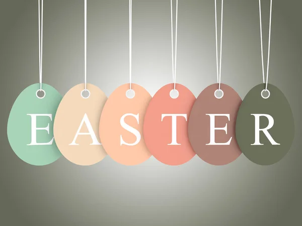 Velikonoční text na vejce — Stock fotografie