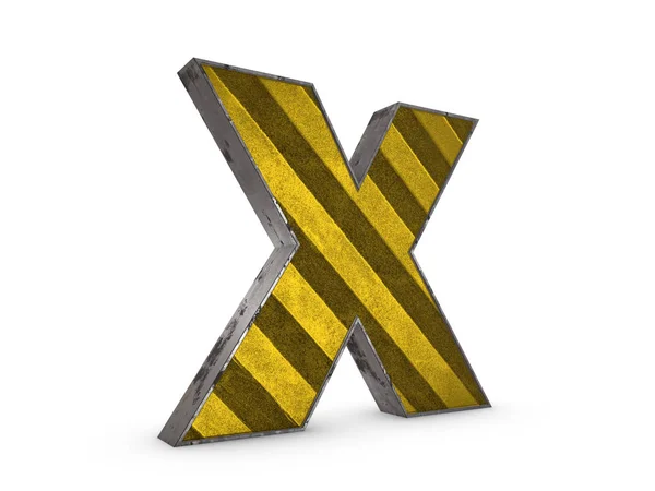 Yellow Letter X — Stock Photo, Image