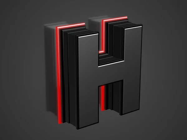 Fütüristik büyük H harfi — Stok fotoğraf