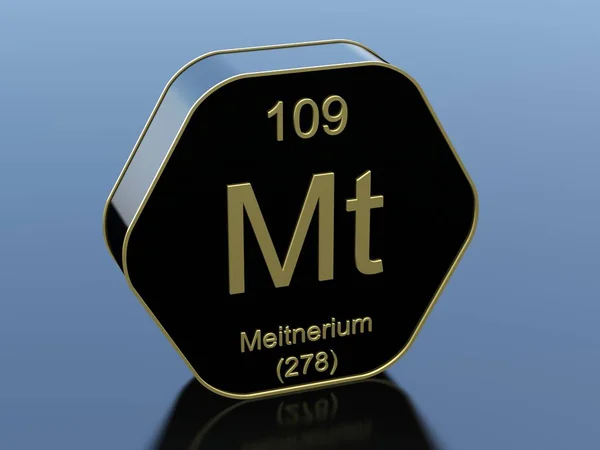 Meitnerium element symbol — Stock Photo, Image