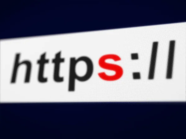 Sicheres Verbindungszertifikat für https — Stockfoto