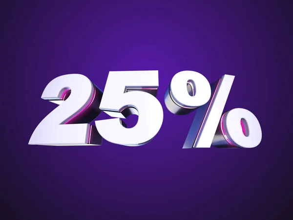 25 procent korting — Stockfoto