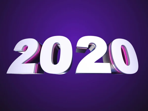 2020 ugiętych tekstu — Zdjęcie stockowe