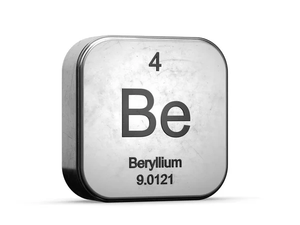 Элемент бериллия из периодической таблицы — стоковое фото