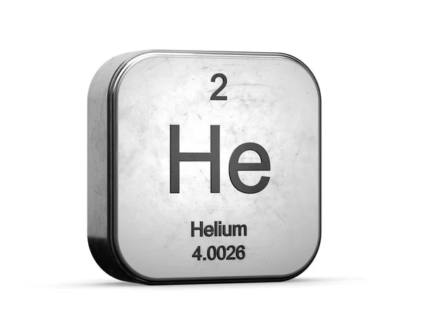 Helium element from the periodic table — Stock Photo, Image