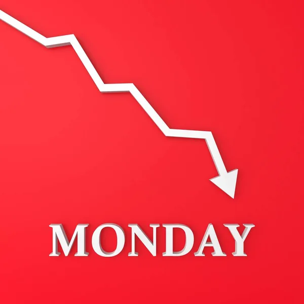 Stock Market Crash Financial Chart Red Background — Stock Photo, Image